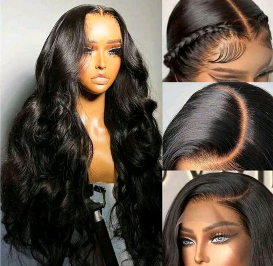 Black wave body lace