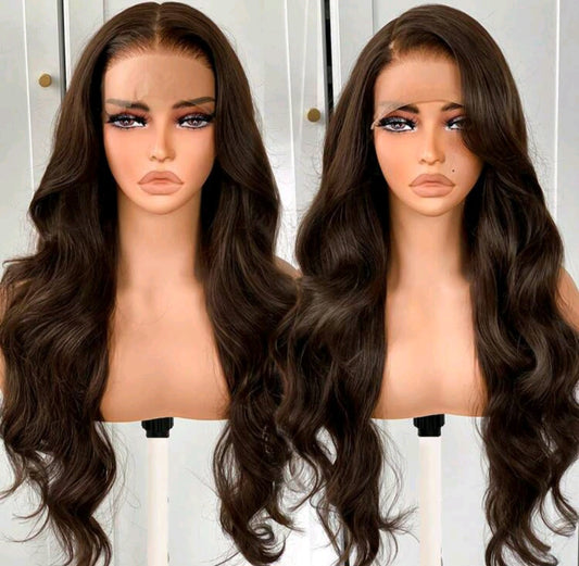 Dark brown lace front