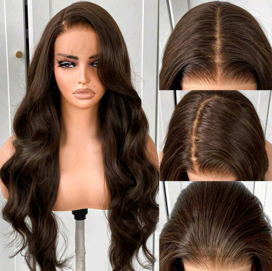 Dark brown lace front