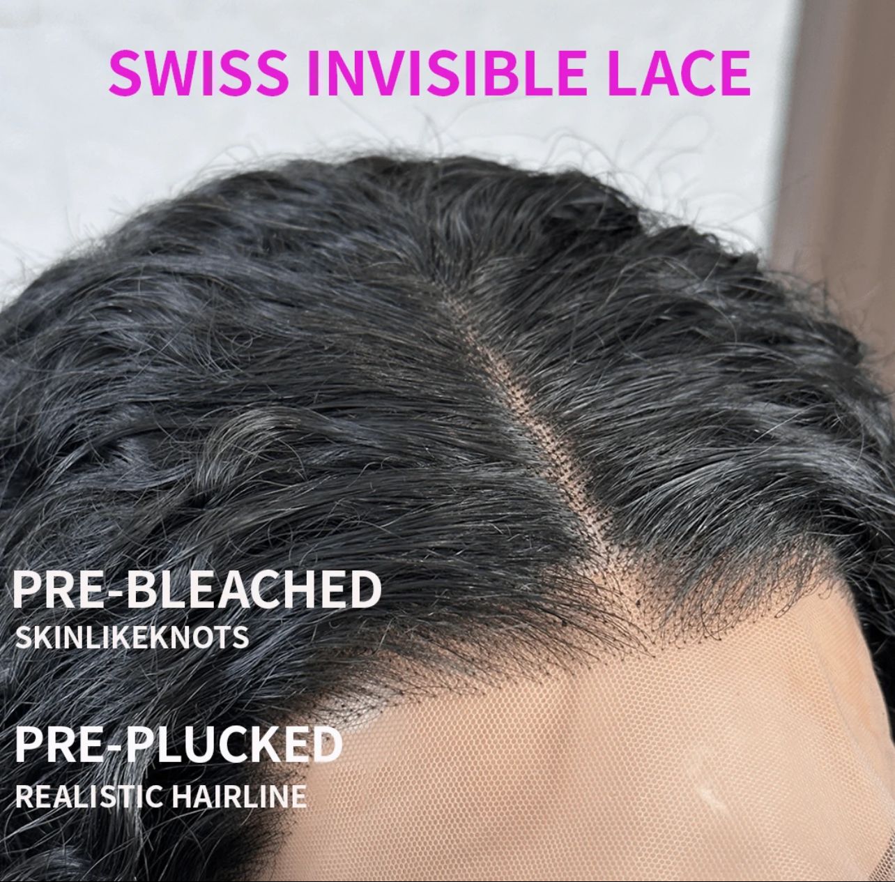 Glueless human hair